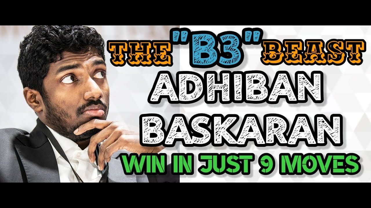 #101 #adhiban Baskaran #chess #the b3 Beast #beast #david navara - YouTube