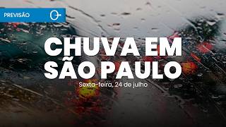 Cold Front moves across the Southeast and increases rain in São Paulo | Weather Forecast 07/24/2026 Cold Front moves across the Southeast and increases rain in São Paulo | Weather Forecast 07/24/2026