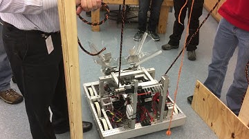 FRC Team 291, 2017 Steamworks Robot Climbing The Rope