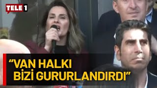 Başak Demirtaş Selahattin Demirtaş'ın mesajını Van'a iletti Resimi