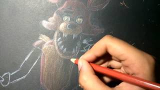 Drawing Foxy the Pirate Fox (FNaF 1)