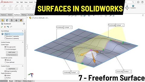 Freeform in SolidWorks | Surface Modeling