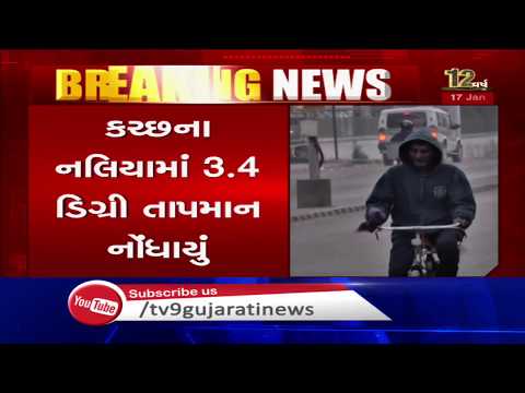 Gujarat continues to witness bitter cold, temperature dips to 3.4°C in Naliya | TV9GujaratiNews