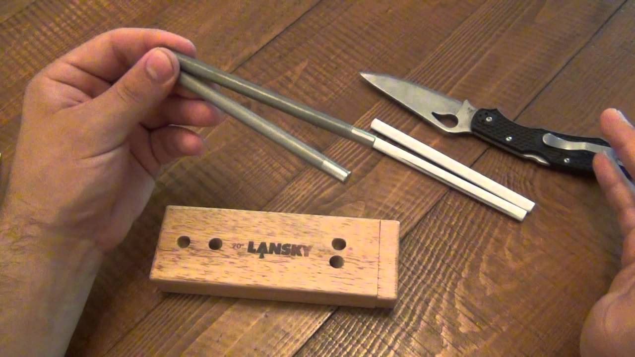 Lansky 4 Rod Diamond/Ceramic Turnbox Crock Stick Sharpener(TB-2D2C)