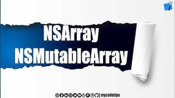 NSArray & NSMutableArray in Objective-C   | IOS Series | @mycodetips  | [ Hindi ]