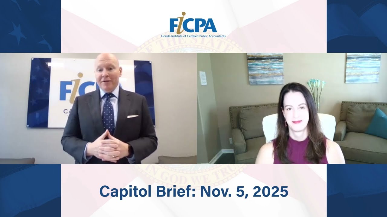 Legislative Update: FICPA’s priority legislation filed in Florida House and Senate
