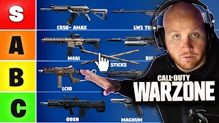 TIMTHETATMAN RANKS ALL WARZONE GUNS! (Tier List)