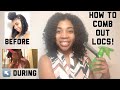 How to Comb Out Locs & Retain Your Length! Tips, Tricks & My Experience!