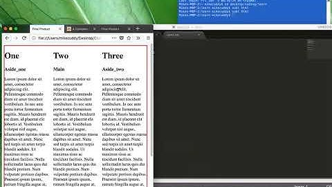 3 column web page layout part 2