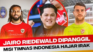 Jairo Riedewald dikontak Erick Thohir~Maarten paes Jadi WNI~timnas indonesia siap pulangkan irak