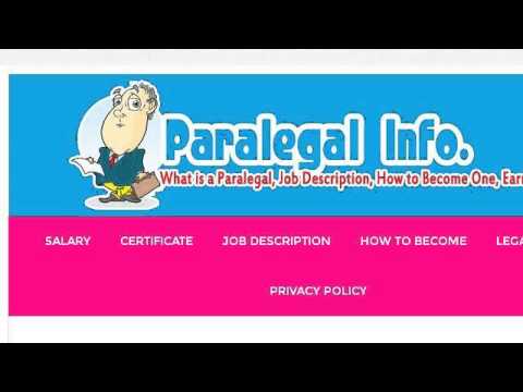 Paralegal Job Description And Salary - YouTube