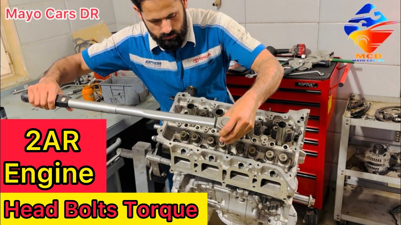 “Toyota 2AR Engine Head Bolt Torque & Head Installation Guide”