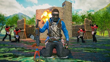 서버의 모든 집을 박살 내고 다니는 악질 "클랜"을 건드린 솔로의 최후 RUST DEFENCE solo vs zerg