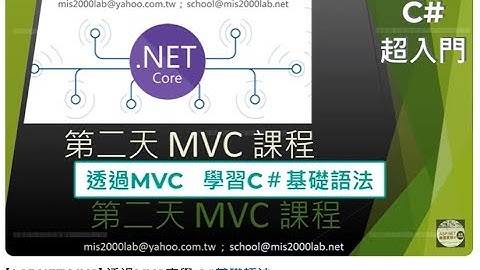 [ASP.NET MVC] 透過 Razor 學習 C# 基礎語法