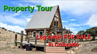 Full recorded PROPERTY SHOWING - Log cabin in Colorado on 35 acres FOR SALE