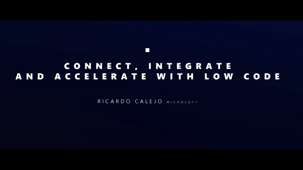 LOW CODE | Connect, Integrate and Accelerate with Low Code - YouTube