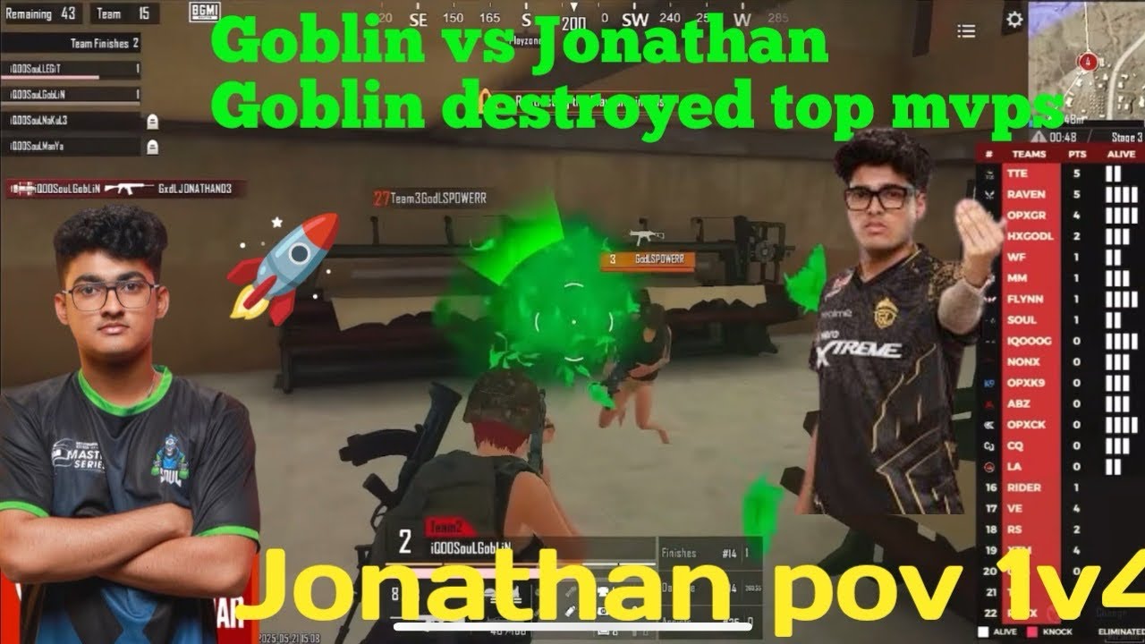 Soul Goblin 1v3 godlike and destroyed top mvps | Goblin vs Jonathan ...