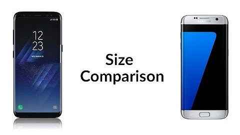 Galaxy S8 Plus vs Galaxy S7 Edge - Size Comparison