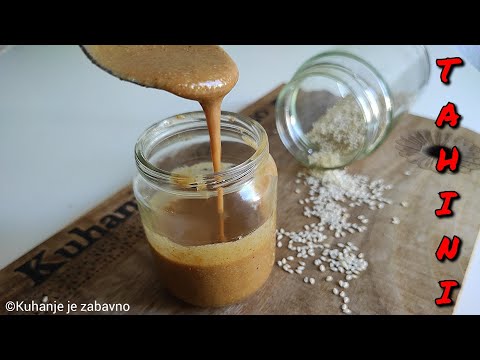 Video: Kuhanje Tahini Sezamove Paste Zalijepite Sami