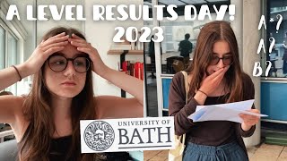 A LEVEL RESULTS DAY 2023 *live reactions* did I get into Bath University???