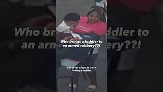 Two men and woman bring child with them to rob a CVS poli e say #shorts #Maryland #caughtontape