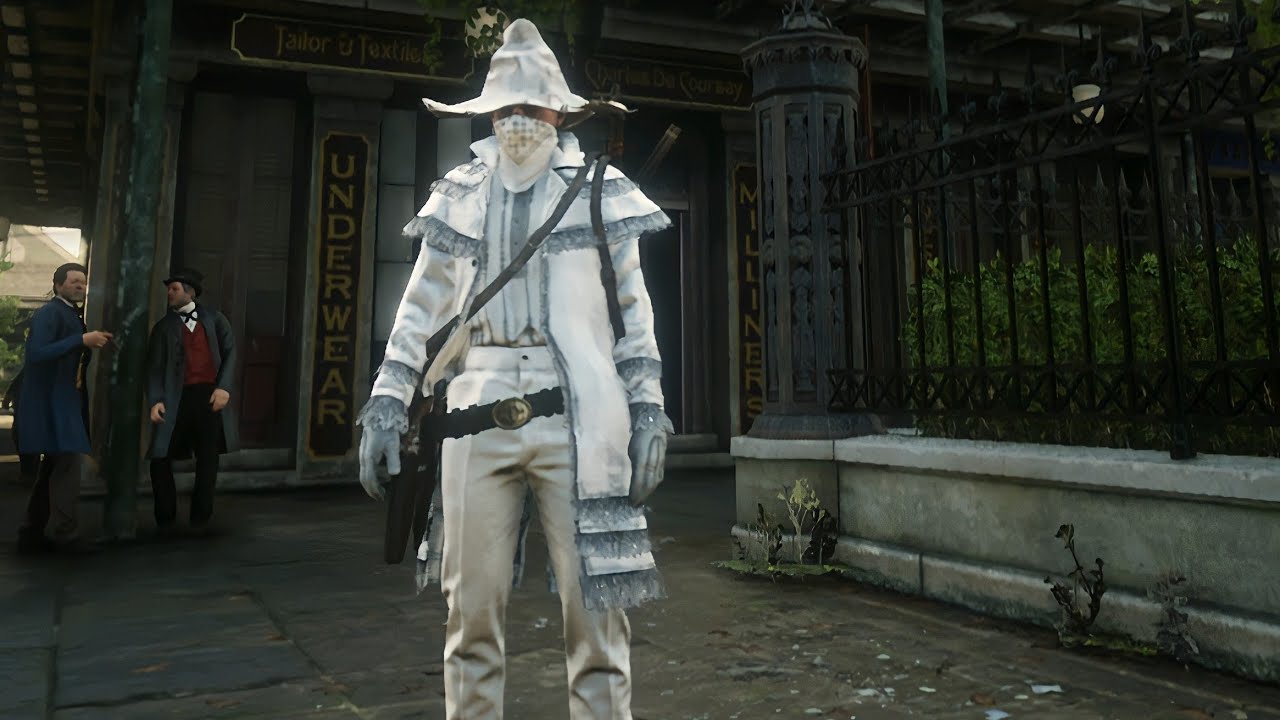 All White Tryhard Outfit In Red Dead Online! YouTube