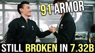 91 Armor 90% DMG Reduction — Collapse BROKEN 7.32b Hero