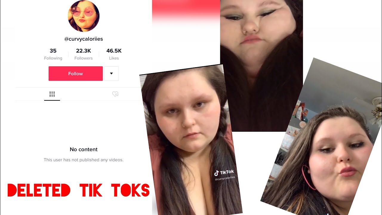 All Of Amberlynn Reid s DELETED Tiktoks Aka Curvycaloriies YouTube