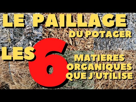 le paillage du potager : les 6 matieres organiques que j'utilise ....