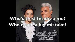 David Byrne &amp; St. Vincent - &quot;Who&quot; (Lyrics)