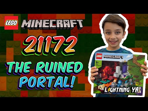 LEGO Minecraft 21172 The Ruined Portal : Speed Build Review