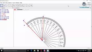 How to measure Angel by using Protractor in Geogebra[prepared By Agni Dhakal] screenshot 5