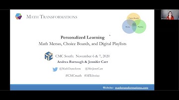 Personalized Learning: Math Menus, Choice Boards, and Digital Playlists