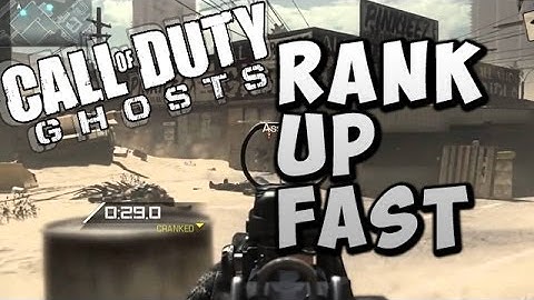 Call Of Duty Ghosts |Fastest Way To Rank Up| New Method. |