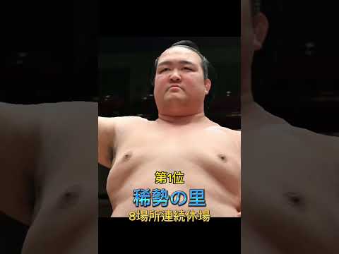 1位はまさかの？横綱の連続休場場所数ランキング！ #shorts