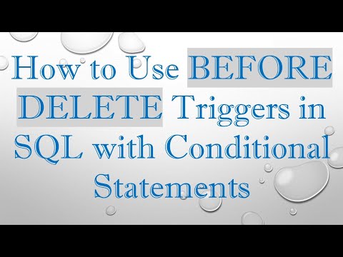 How to Use BEFORE DELETE Triggers in SQL with Conditional Statements
