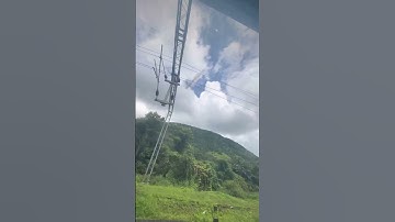 Scenic Konkan Railway Journey to Mumbai | Beautiful Mountains, Rivers & Greenery #shorts