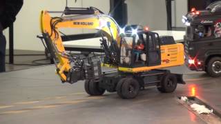 RC trucks and construction machines. Roadworker show