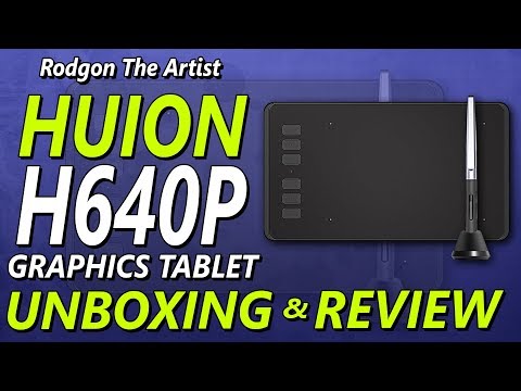 HUION H640P UNBOXING AND REVIEW