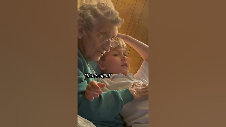 He shocked grandma and mom when he said this 😅