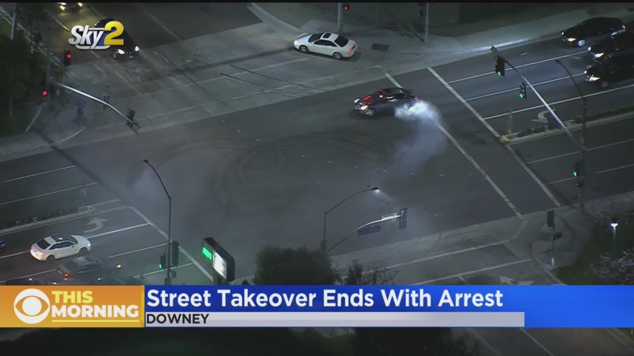 Only On CBSLA: Driver Arrested After Fleeing Street Takeover In Downey ...