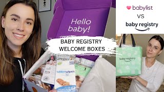 BABY REGISTRY WELCOME BOXES 2024 - Babylist vs. Amazon