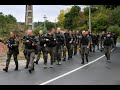 Kondicioni marš pripadniка Bataljona vojne policije specijalne namene „Kobre"