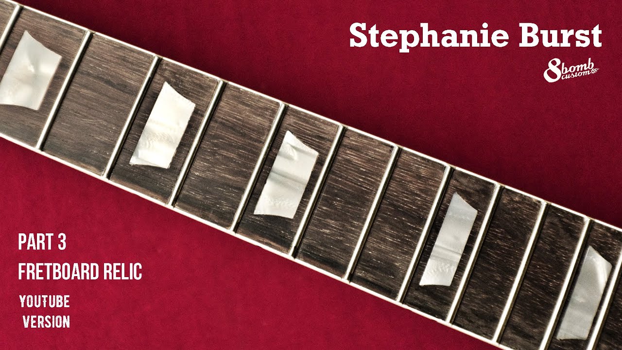 How to relic celluloid inlays. (Stephanie burst, Part 3) YouTube
