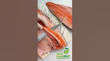 Cá hồi Na Uy cắt khúc chuẩn siêu thị #salmon #sashimi #newfreshmart