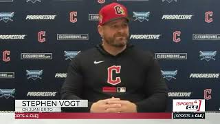 Stephen Vogt on the Guardians Plans for Infield Prospect Juan Brito - Sports4CLE, 2/17/26