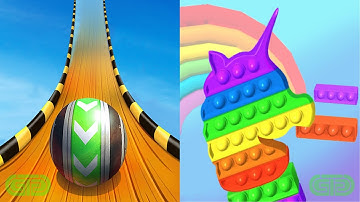 Sky Rolling Ball 3D Vs Fidget Rush Android iOS Mobile Gameplay Walkthrough 19305