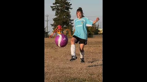 Soccer ball kick animation