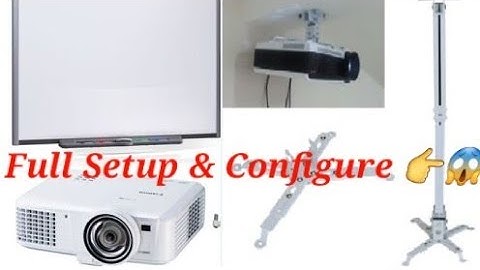 How to Smart Classroom Setup Step By Step 👉 📹 || BenQ Projector Installation 📼🖥 !! #review 😱