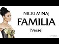 Nicki Minaj - FAMILIA [Verse - Lyrics]